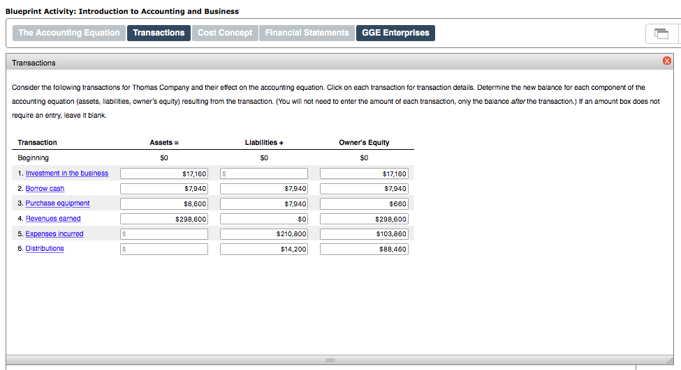 accounting equation (8) – Mayfair - Consider The Following Transactions For Thomas Company