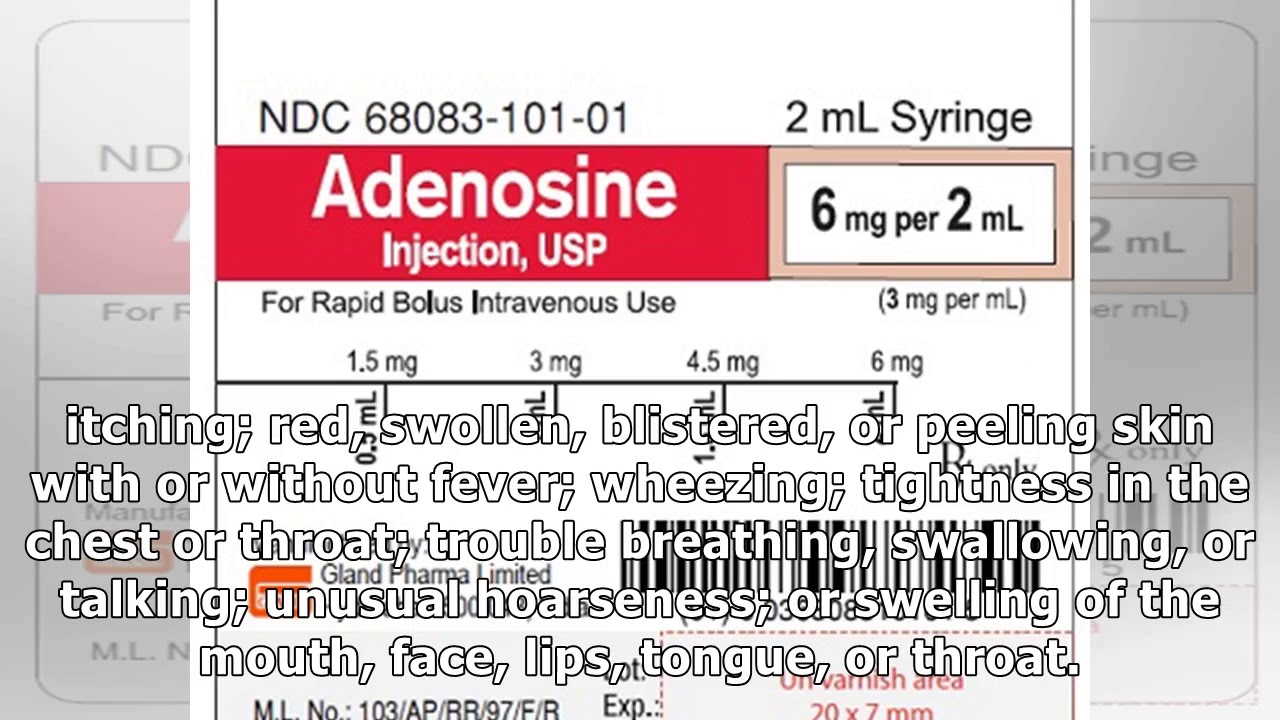 Adenosine: Indications, Side Effects, Warnings - Drugs.com - YouTube - Adenosine Side Effects And Adverse Effects