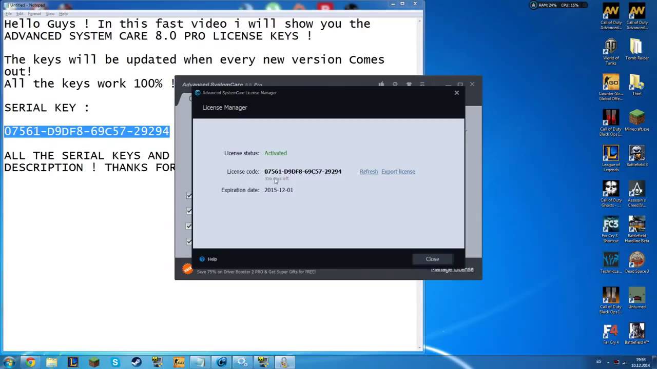 Advanced System Care 18 Pro Key