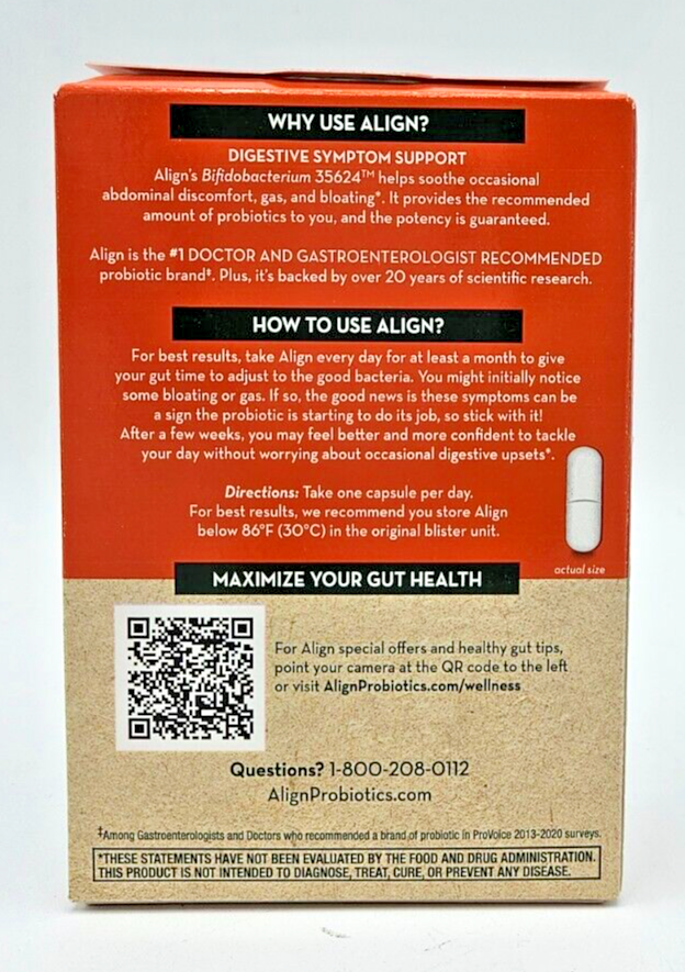 Align Probiotic Ultimate Gut Support 28 Capsules Abdominal Discomfort - Align Gut Health And Immunity Support Reviews