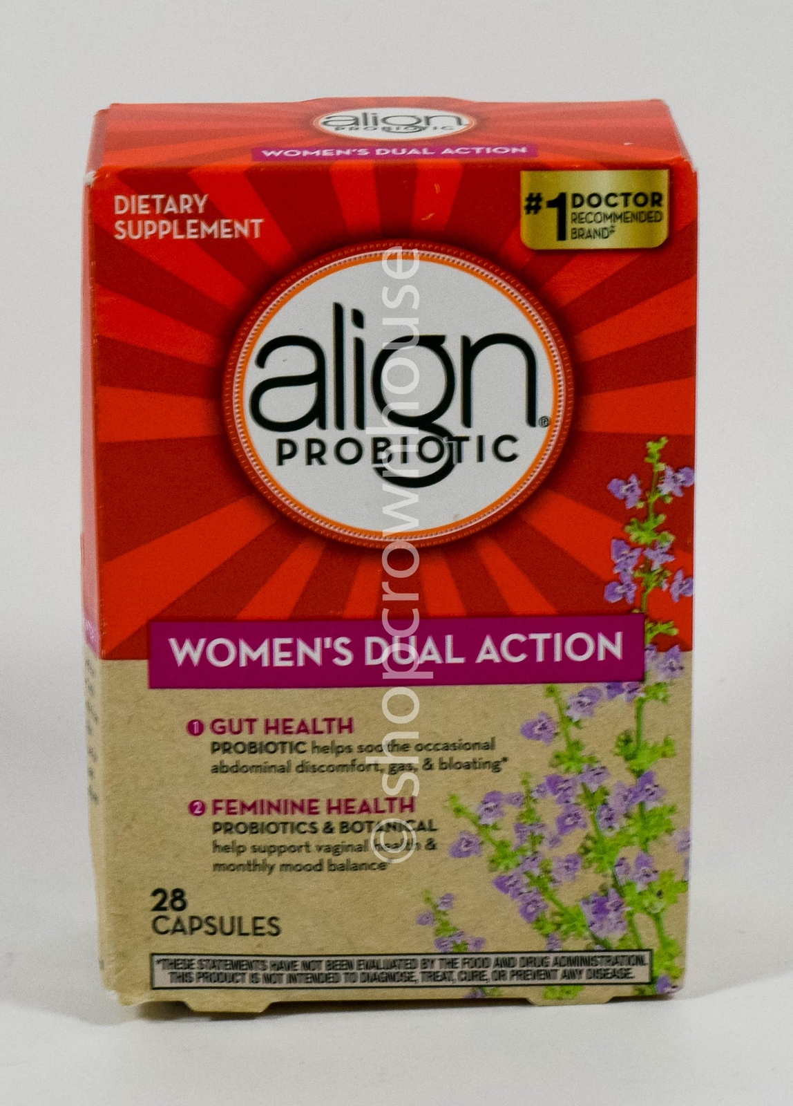 Align Probiotic Women's Dual Action Dietary Supplement - 28 Vegetarian - Align Women's Health Prebiotic + Probiotic