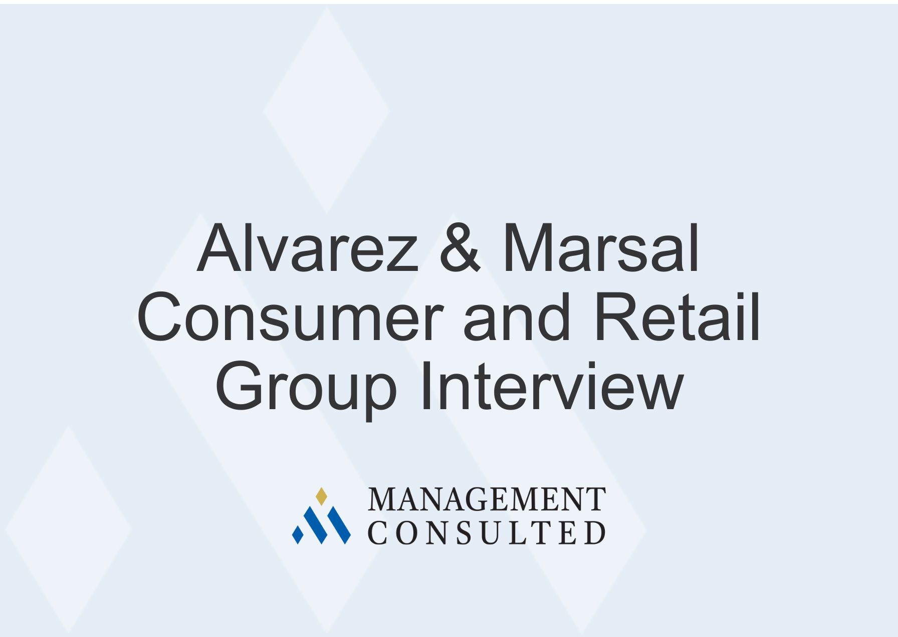 Alvarez And Marsal Consumer And Retail Group