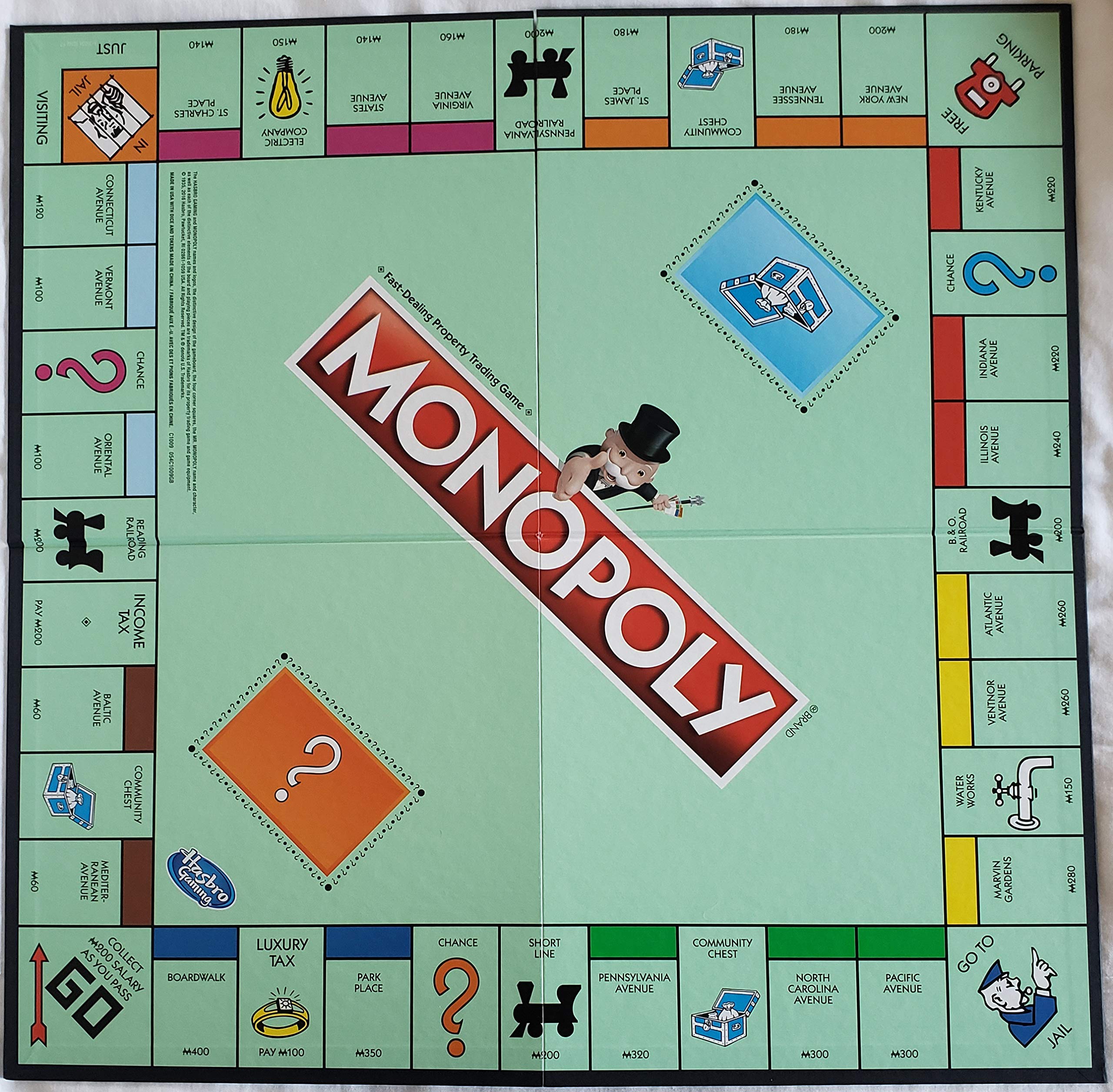 Amazon.com: Monopoly Classic Replacement Board by Hasbro - Monopoly Casino Promo Code No Deposit Bonus