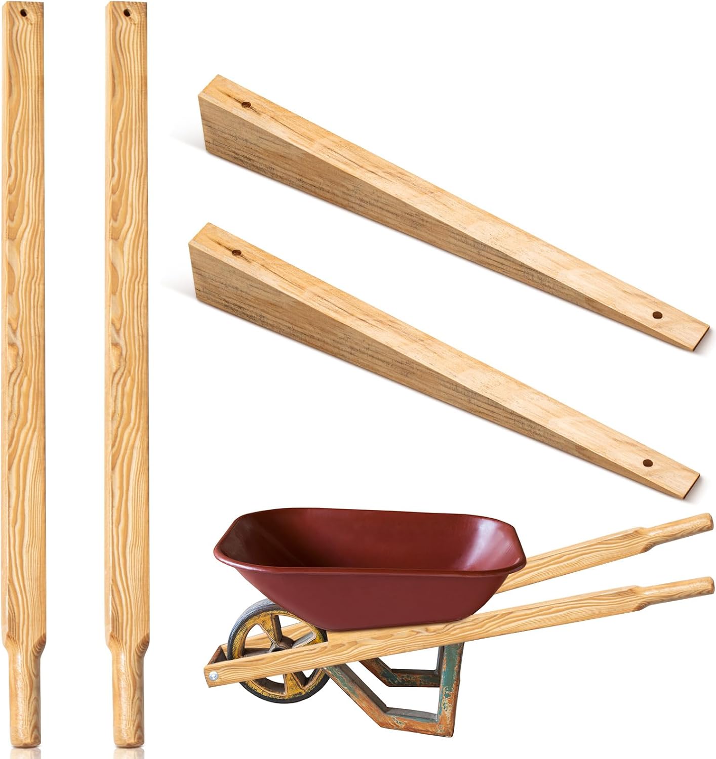 Amazon.com: WILLBOND Wheel Barrow Handles Wood Replacement 60 - Replacement Behavior Strategies Must Include Reinforcement Procedures