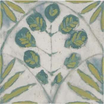 Annie Selke Botanical Porcelain Wall and Floor Tile - 6 x 6 in. - The - Annie Selke Botanical Porcelain Wall And Floor Tile