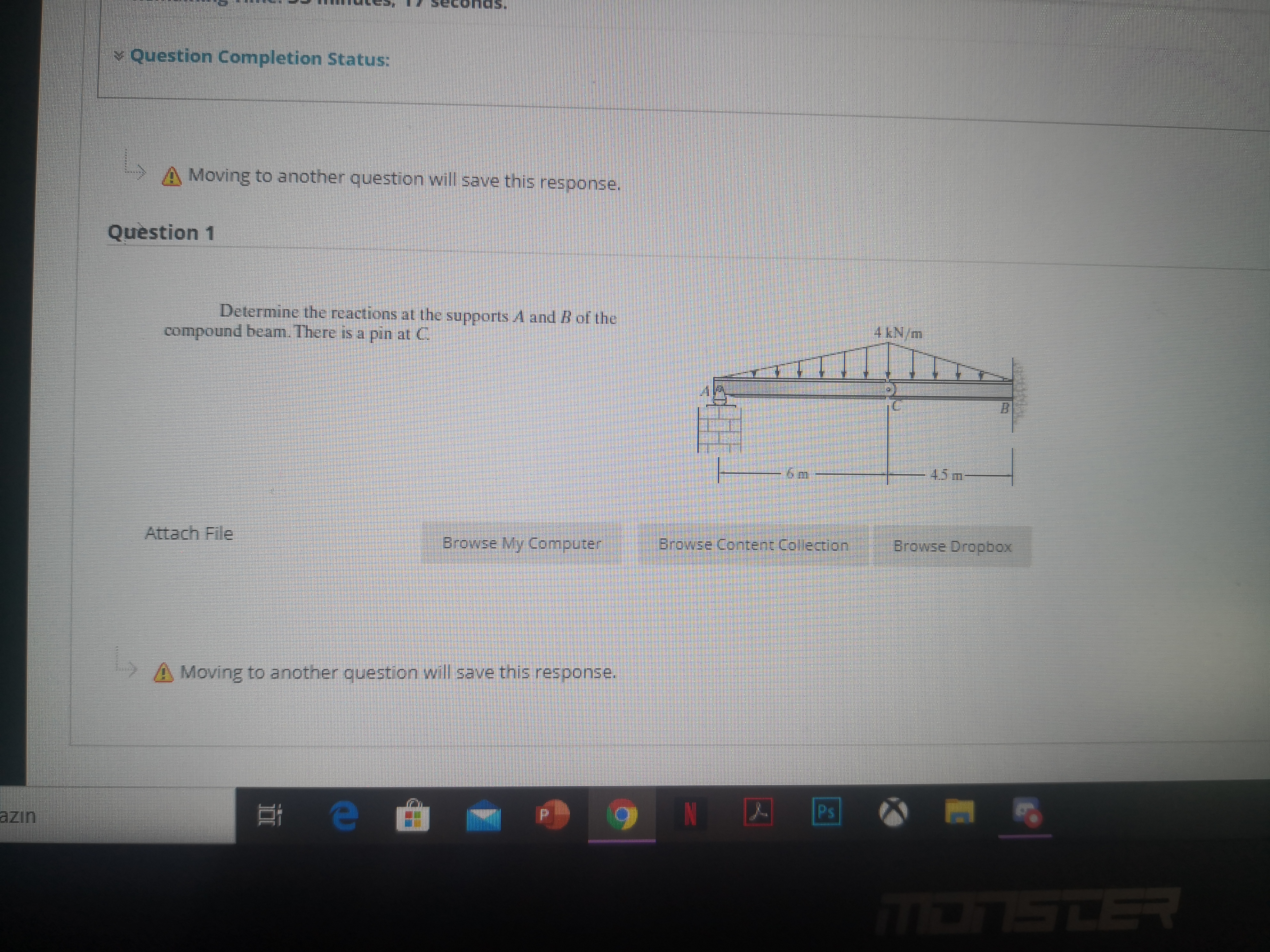 Answered: Determine the reactions at the supports… | bartleby - Determine The Reactions At The Supports A And B