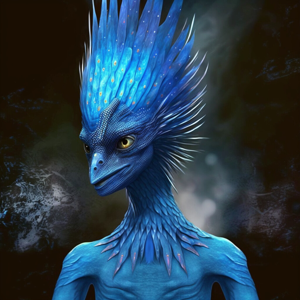 ArtStation - Blue Avian Alien - Avian And Exotic Veterinary Care Portland