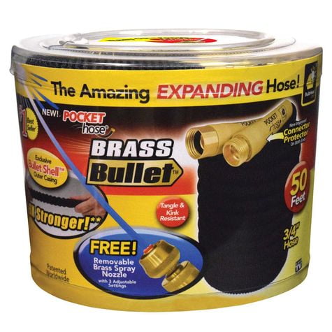 As Seen On TV Brass Bullet Pocket Hose Retractable Kink Resistance - Retractable Hose As Seen On Tv