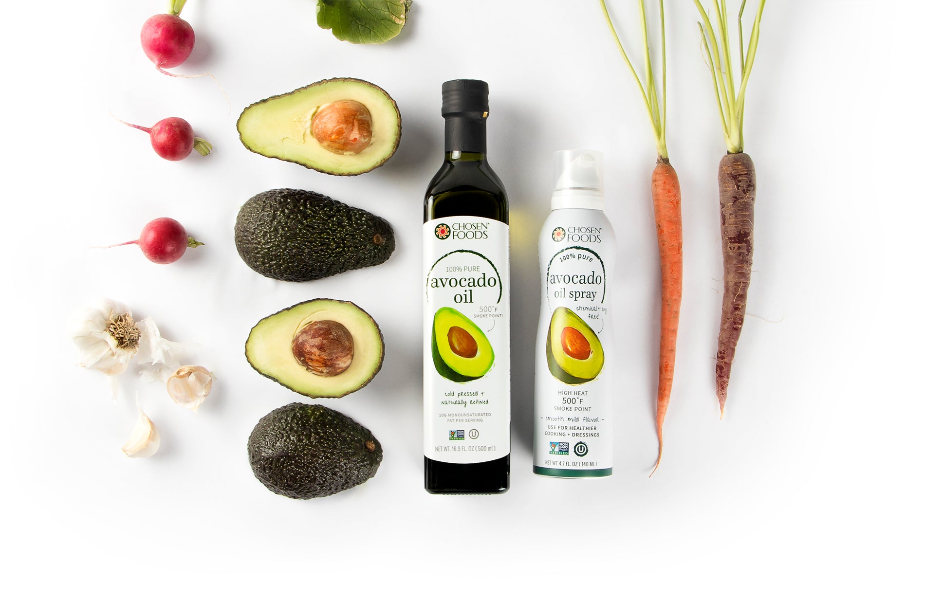 Avocado oil, chia seeds, pure oil sprays and more for sale | Chosen Foods - Chosen Foods Avocado Oil 33.8 Oz