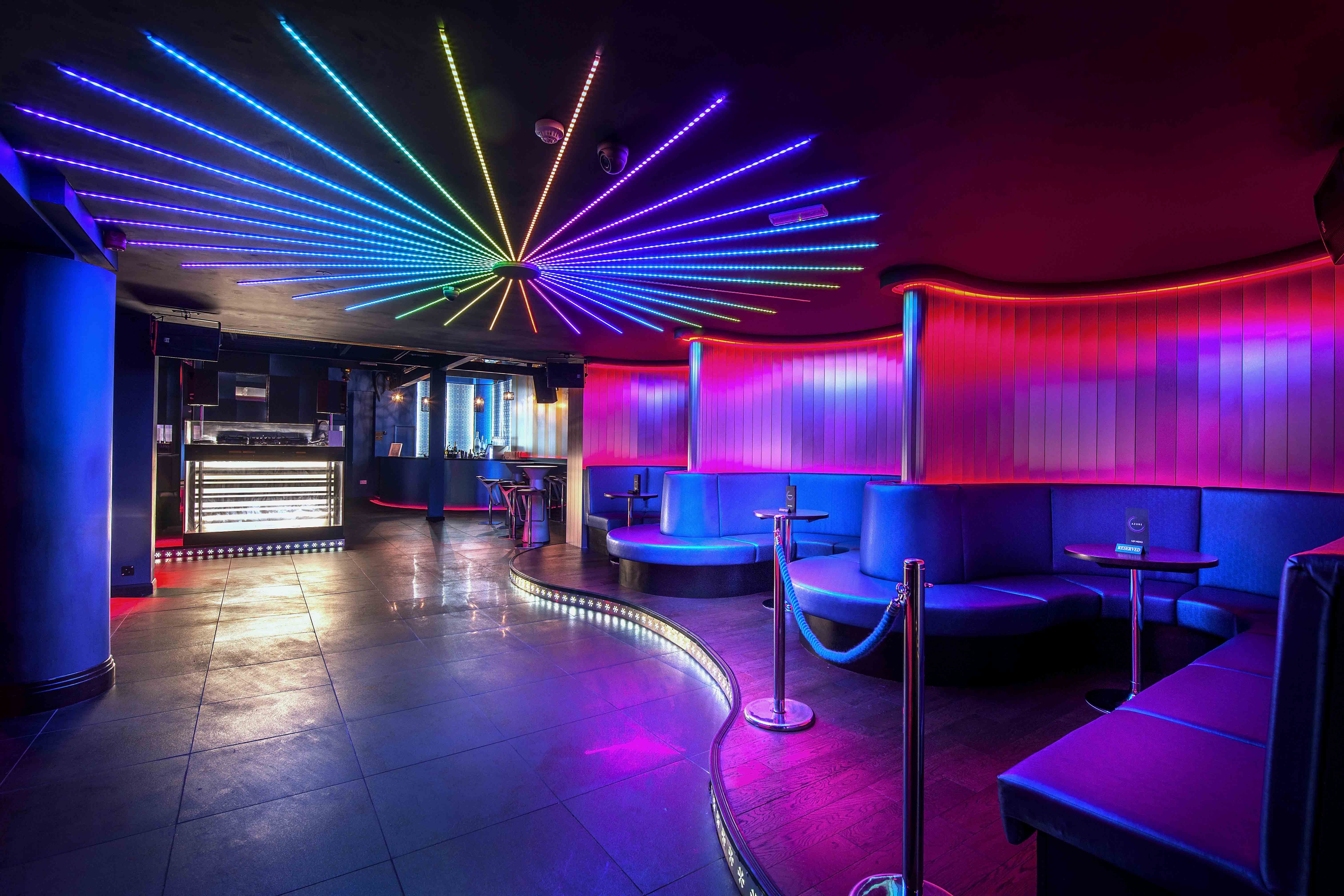Azure Nightclub London | Nightclub design, Club design interior, Club - Club Hawthorne Crestwood & Fanatics Sportsbook