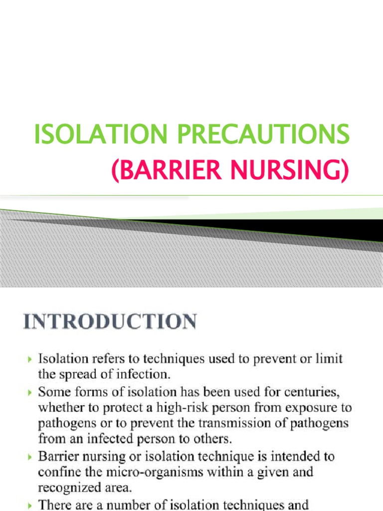 Enhanced Barrier Precautions Nursing Care Plan