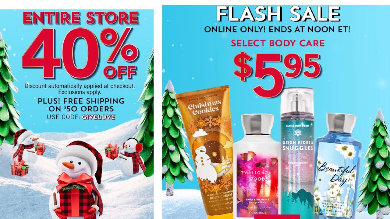 BATH & BODY WORKS CYBER MONDAY MINI RANT FLASH SALE + NEW BODY CARE - Cyber Monday Deals Bath And Body