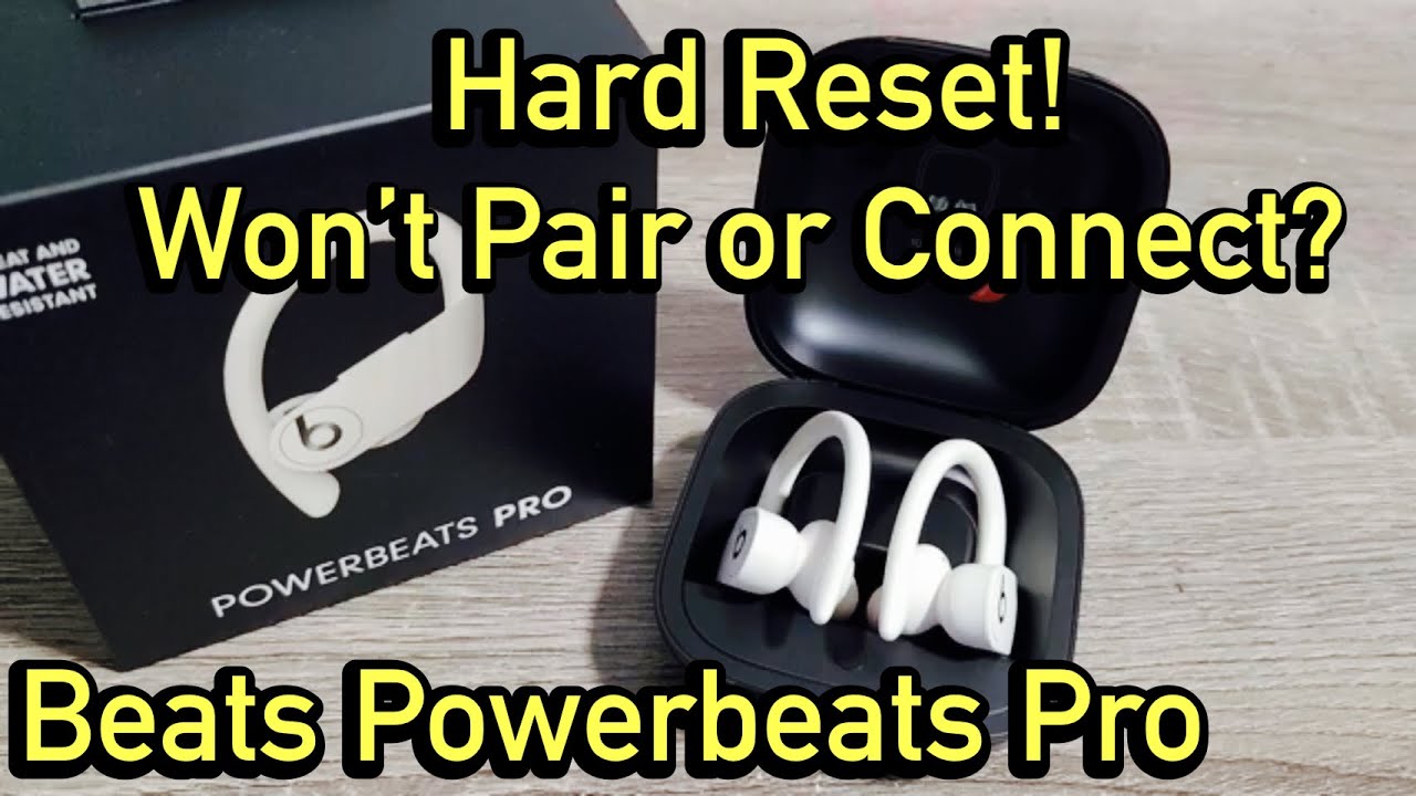 Beats Powerbeats Pro: How to Hard Reset (problems pairing or connecting - How To Reconnect Beats After Forgetting Device