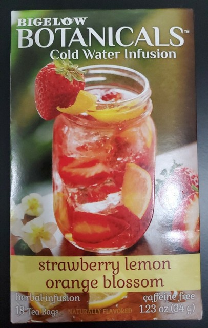 Bigelow Botanicals Cold Water Infusion Strawberry Lemon Orange Blossom - Bigelow Botanicals Cold Water Infusion Benefits