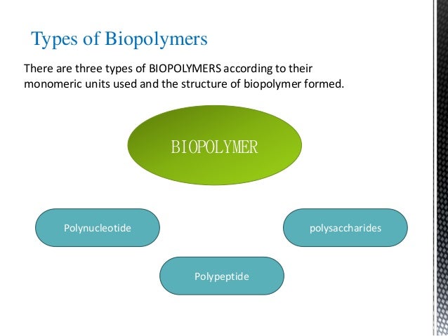 Biopolymer - Biopolymers Are Made Of Green Materials That Are Generated By