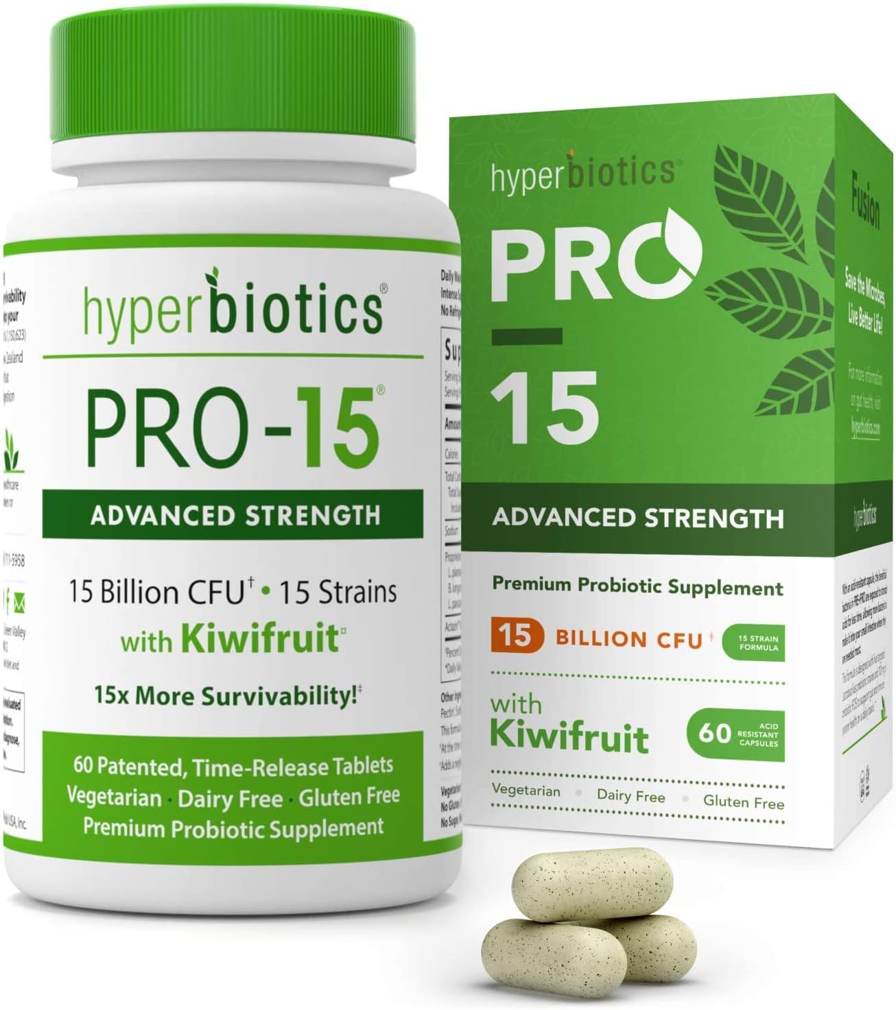 Buy Hyperbiotics Pro 15 Advanced Probiotic Supplement | Patented Time - Hyperbiotics Pro 15 Advanced Probiotic Supplement