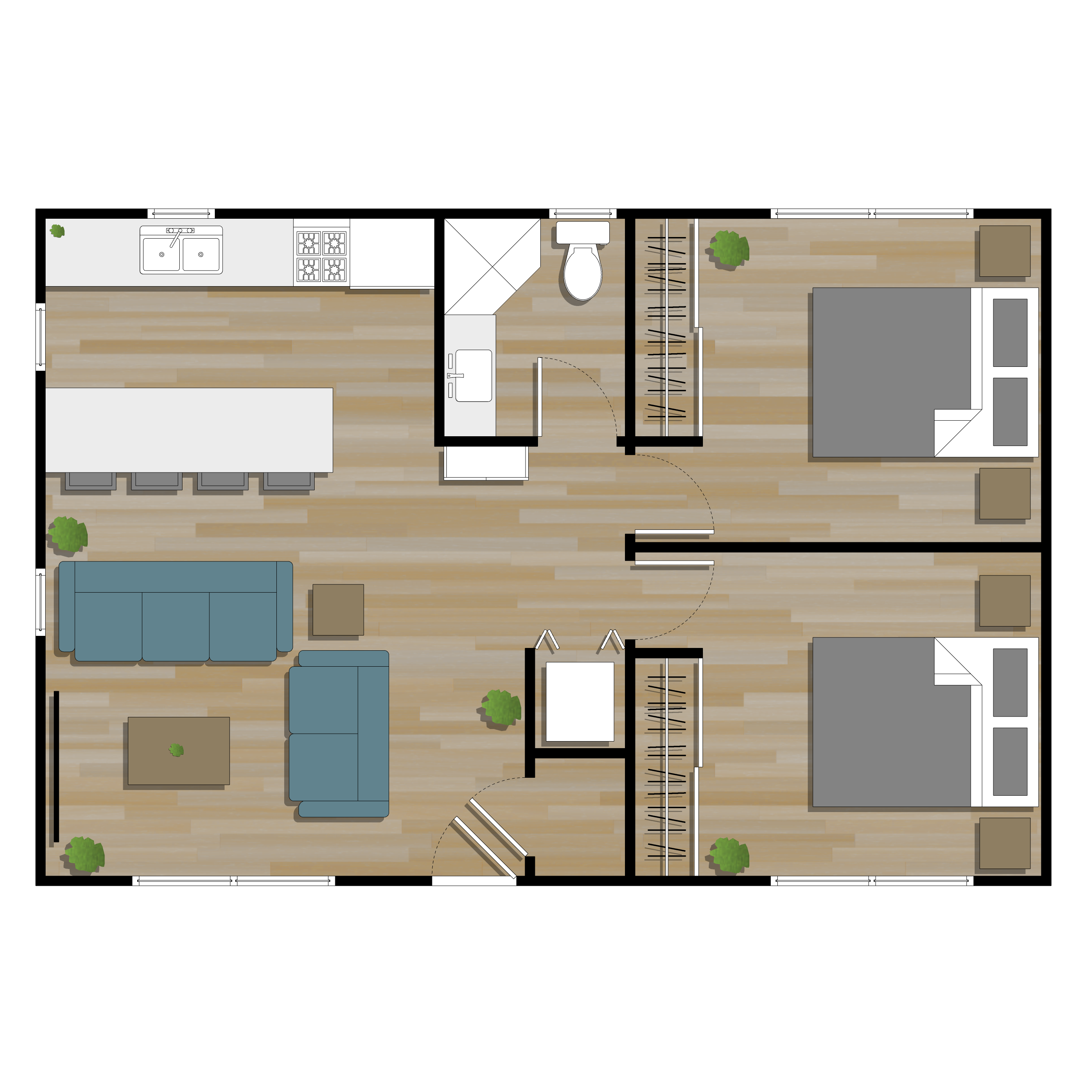 Casita Model 20X30 Plans in PDF or CAD - Casita Floor Plans - Plans For Building A Picnic Table