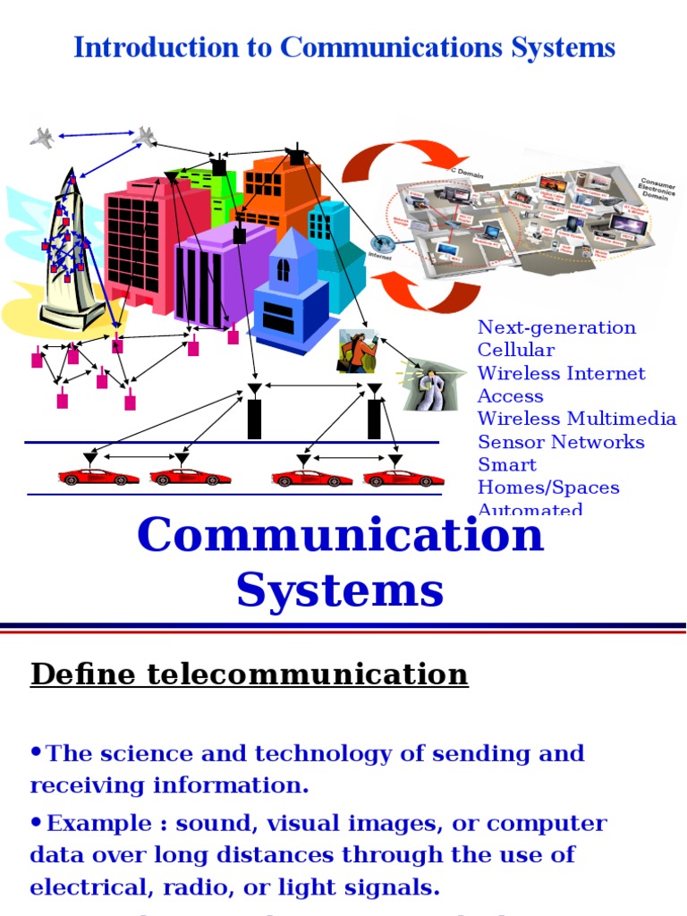 Chapter 8 - Telecommunication System | PDF | Duplex (Telecommunications - Telecommunications Systems And Buildings Are Dynamic.