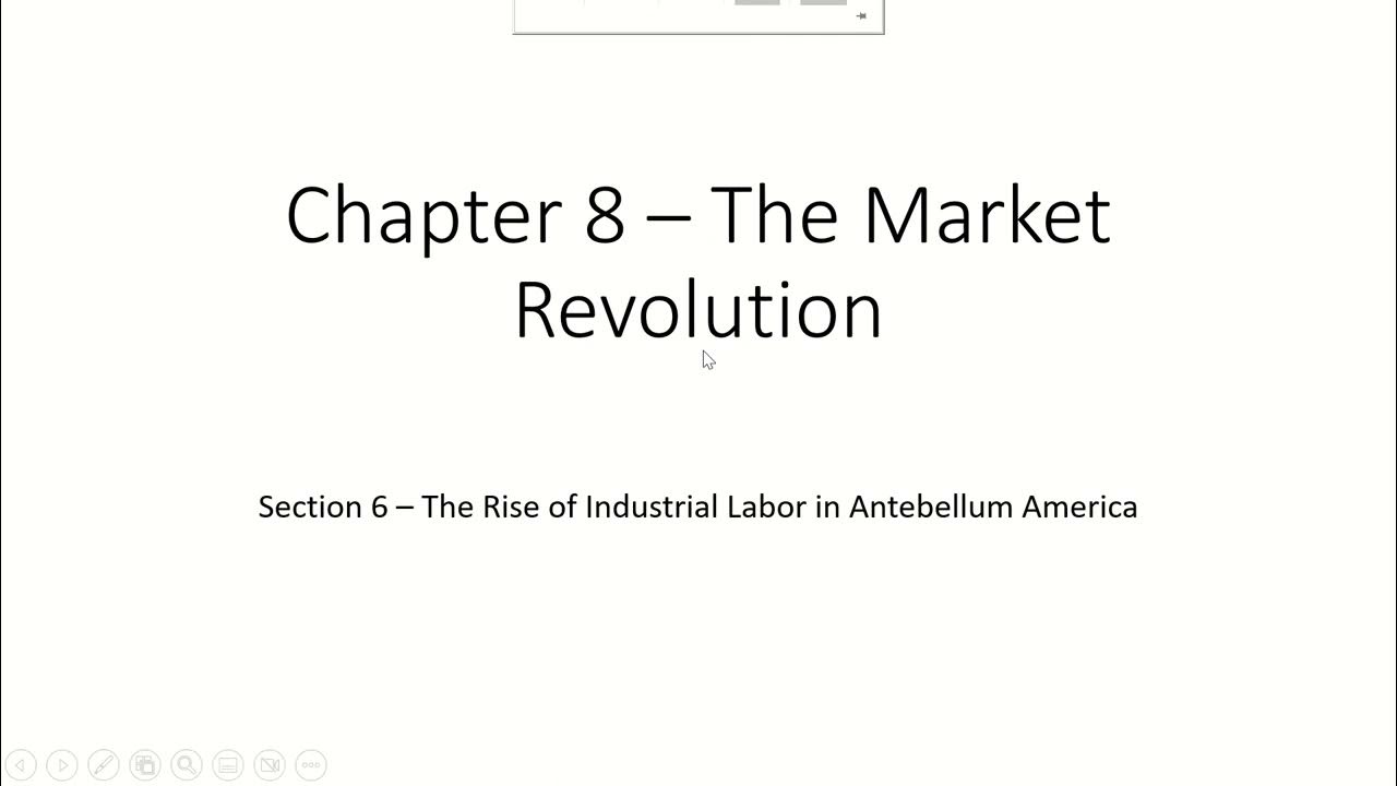 Identify The Statements That Describe The Market Revolution.