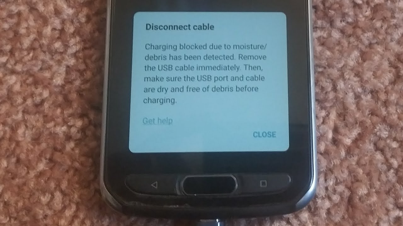 Moisture Detected In Charging Port But Not Wet