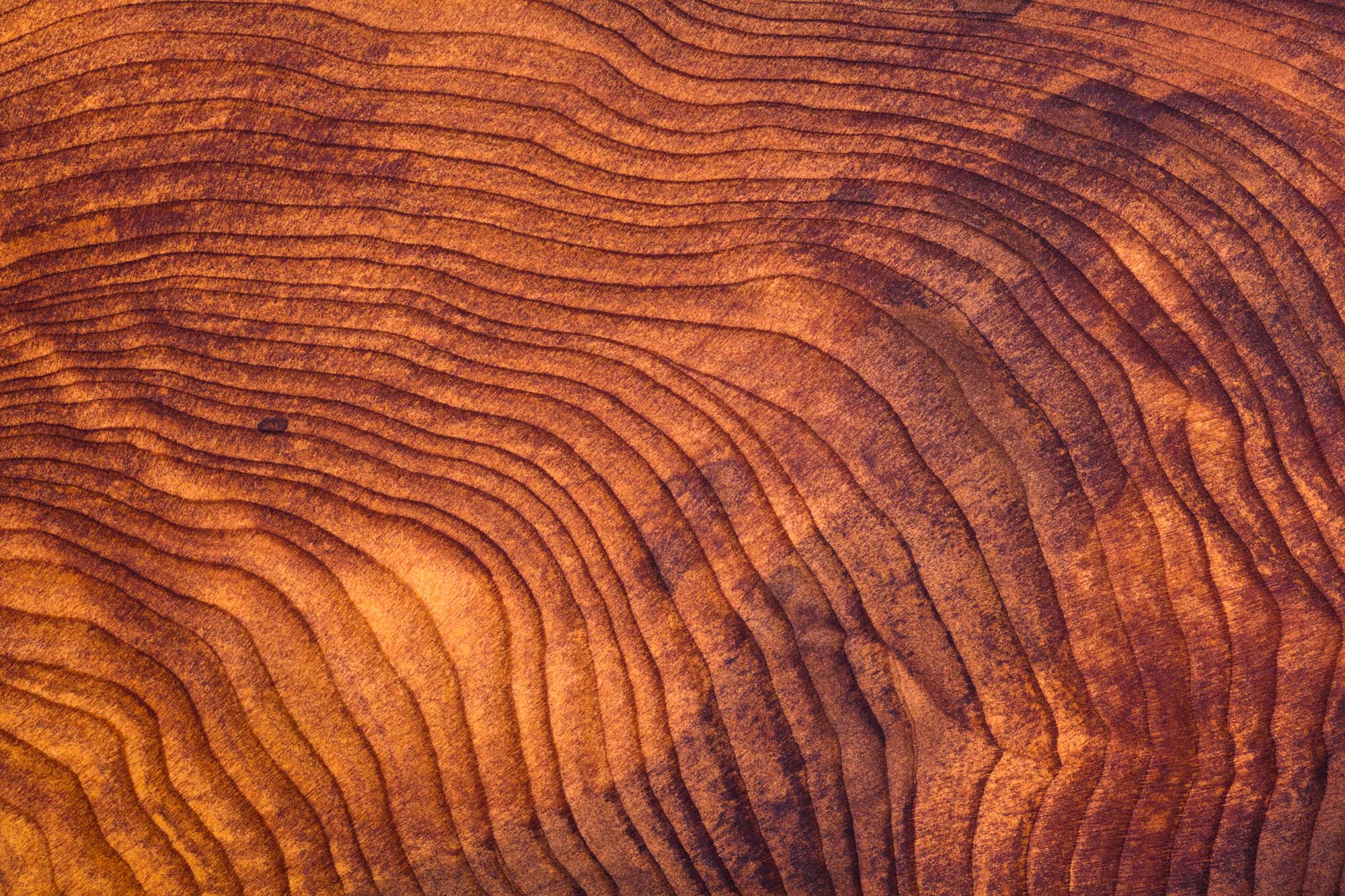 Close Up of Redwood Burl Wood Grain Texture - Public Policy Institute - Wood Mackenzie Solar & Energy Storage Summit