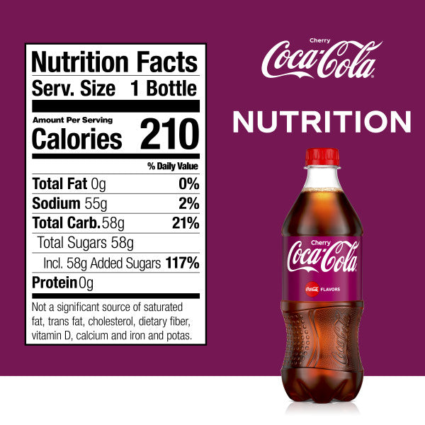Coca-Cola Cherry, 20 Oz. Bottles, 24 Pack - Label The Structures Of The Bone.