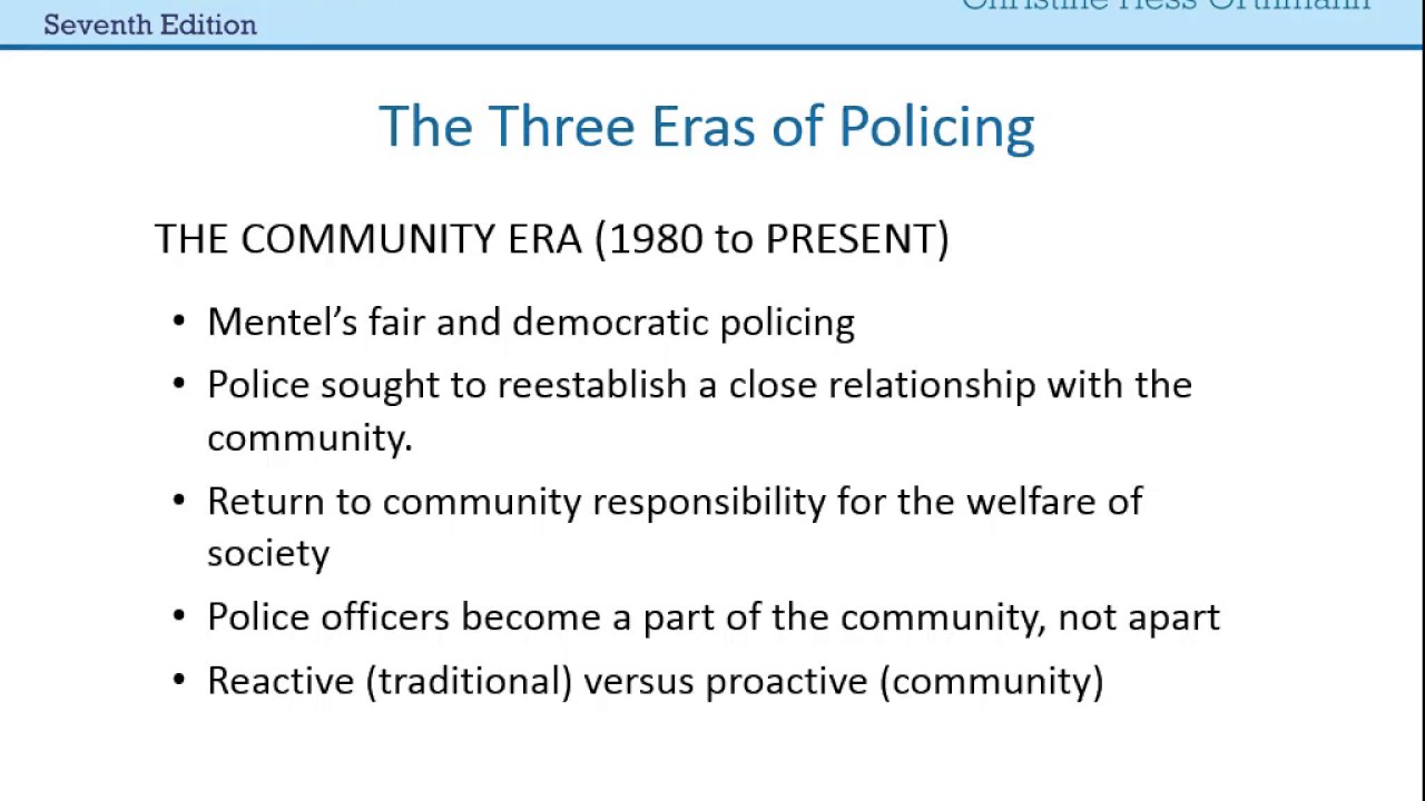 Community Policing Chapter 1 - YouTube - Identify A True Statement About Community Policing.