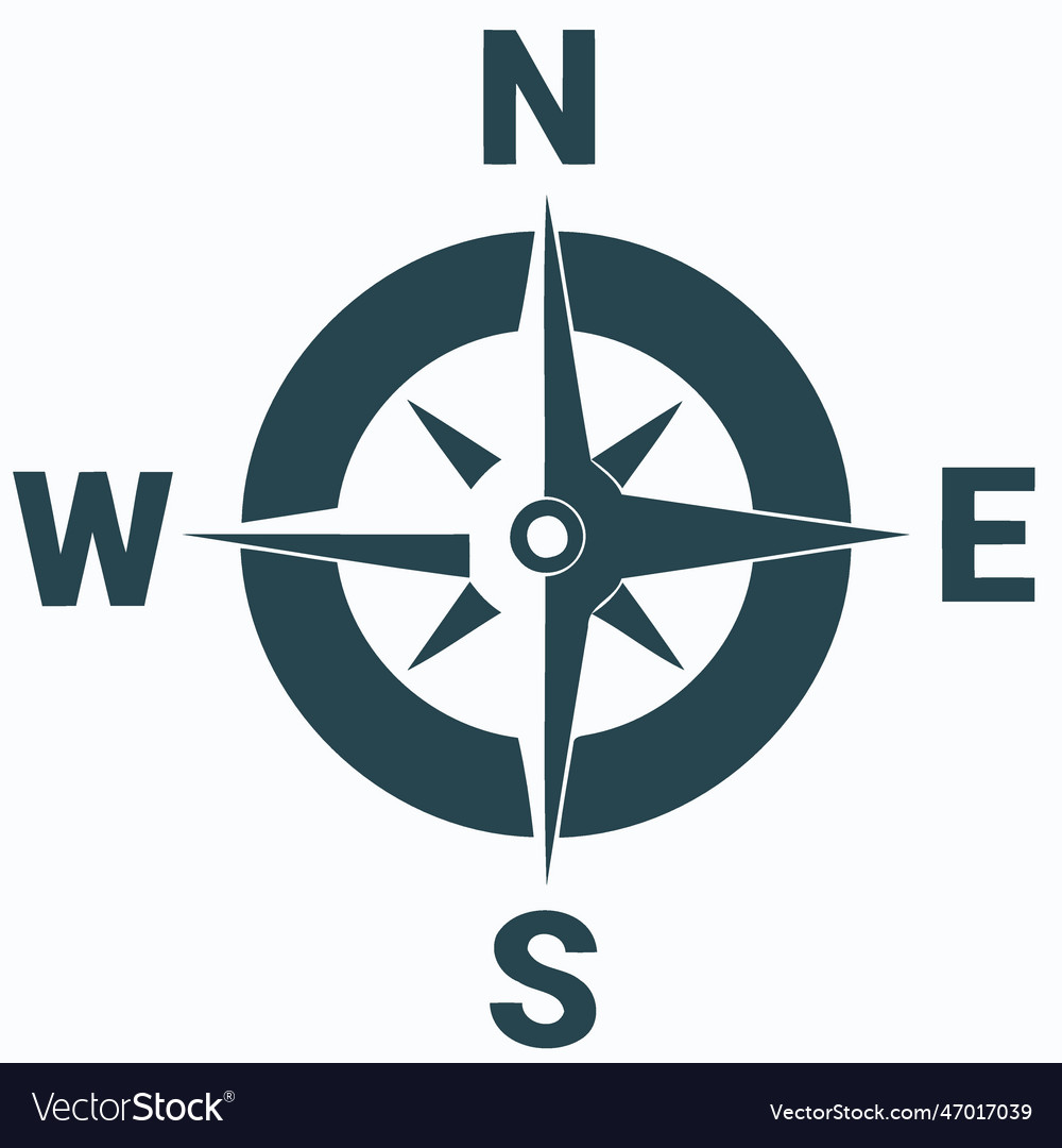 Compass wind rose north south east west Royalty Free Vector - East Peoria Tire East Peoria Il