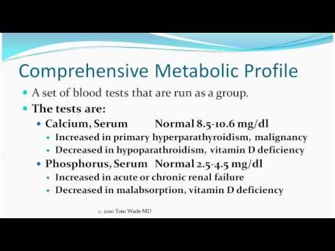 Comprehensive Metabolic Profile - YouTube - Does Comprehensive Metabolic Panel Include Cholesterol