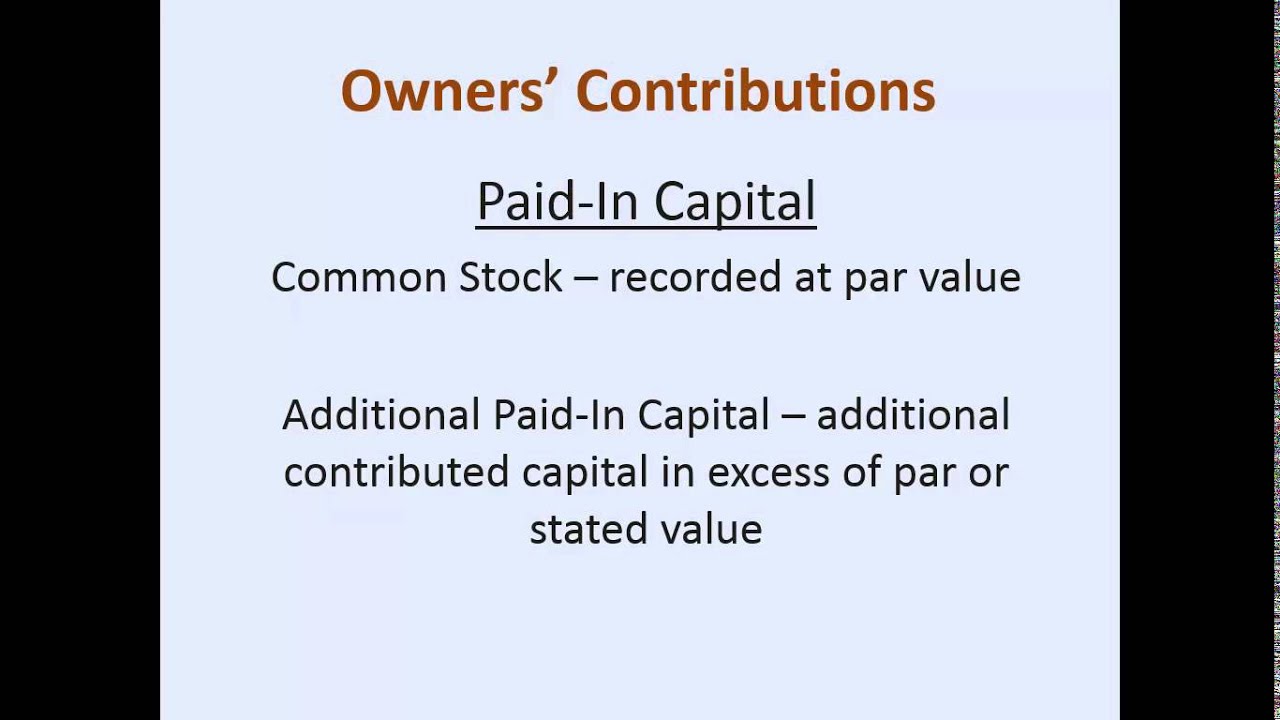 Concept of Par Value - YouTube - Historically Par Value Was Considered To Be