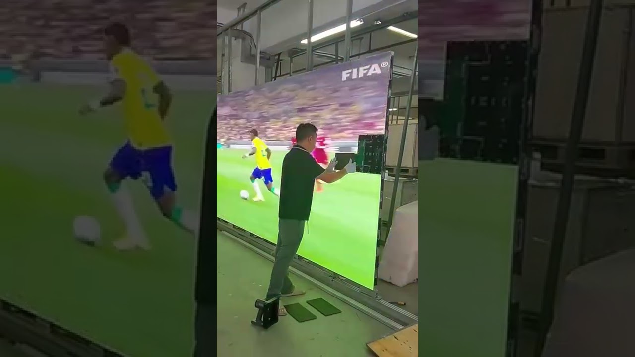Connecting a large screen tv together 👀 - YouTube - How To Connect 4 Tvs Together For One Picture
