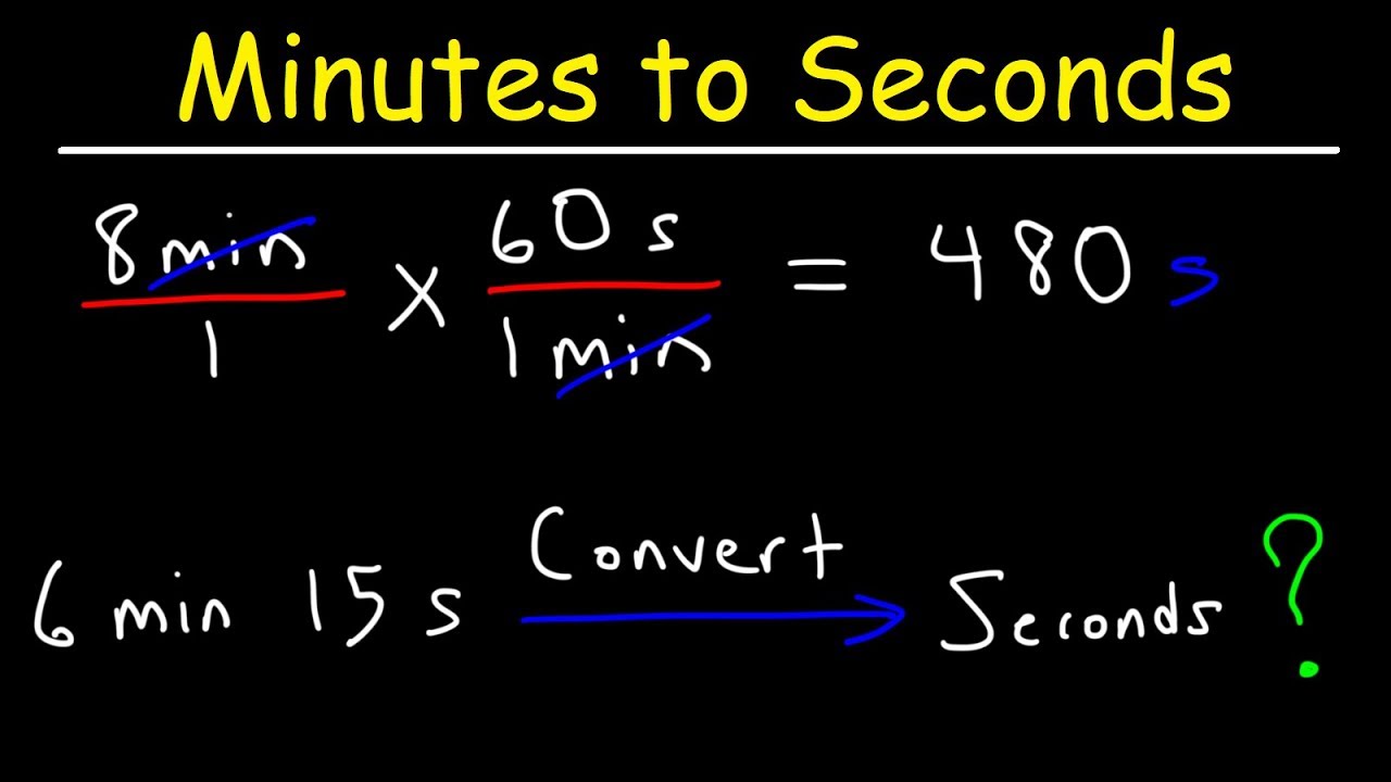 Converting Minutes to Seconds and Seconds to Minutes - YouTube - How Many Minutes Is 3000 Seconds