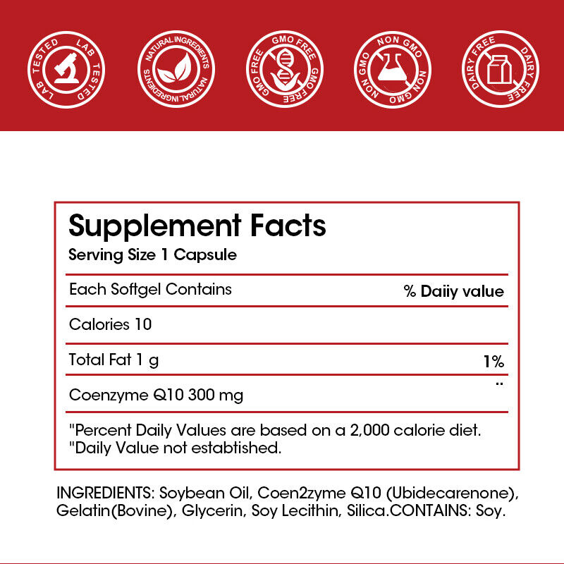 Synergy Maximum Absorption Coq10 Supplement Facts