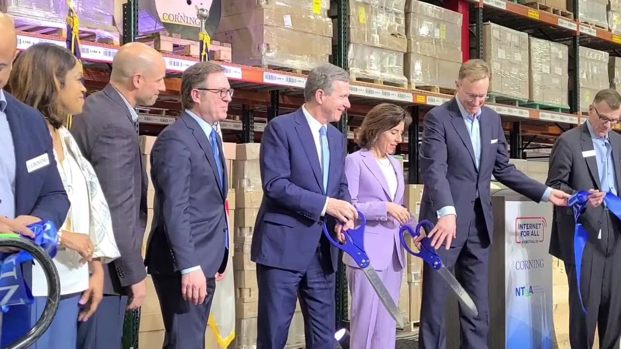 Corning celebrates grand opening of Trivium business park campus - YouTube - Corning Optical Communications Trivium Cable Plant