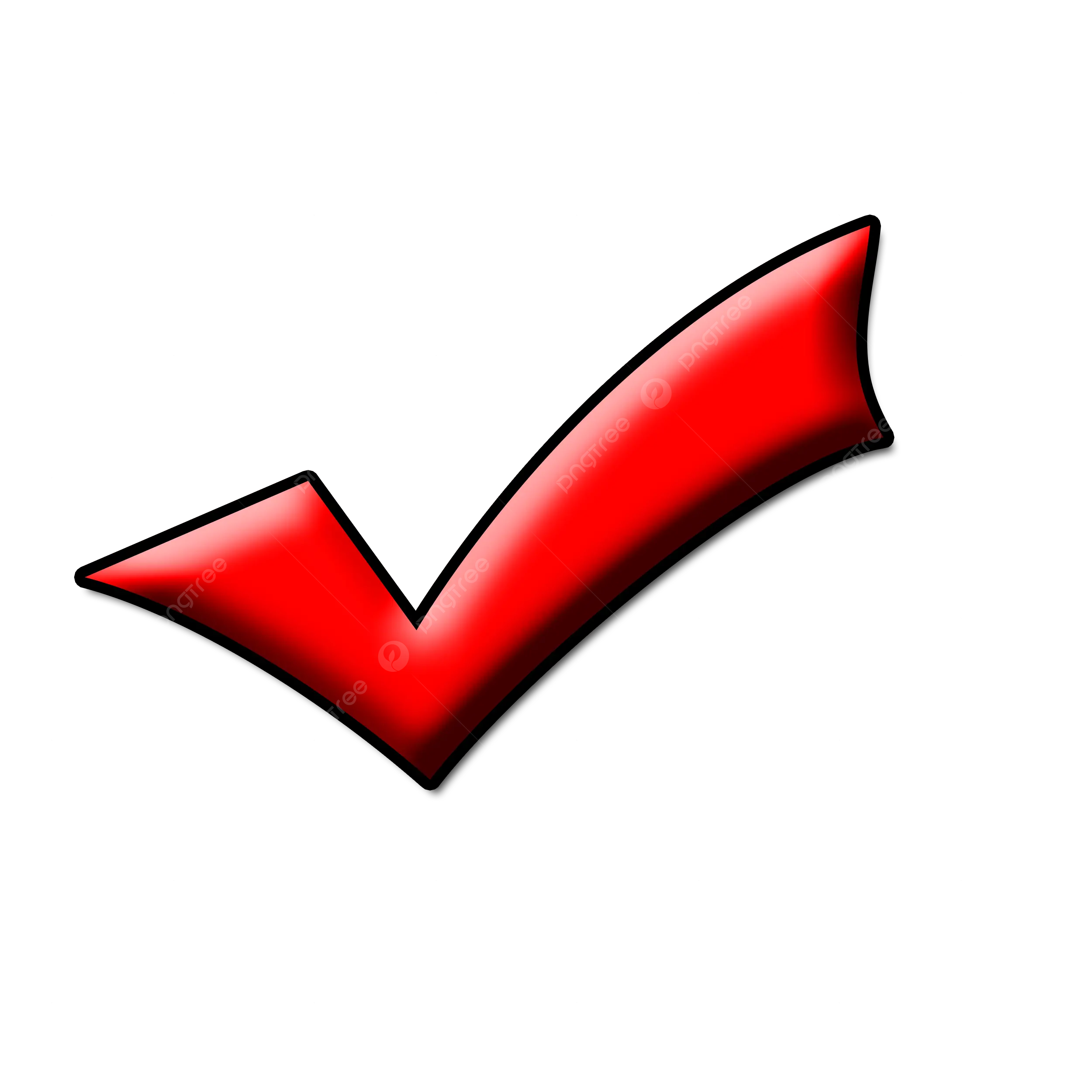 Correct Symbol Red Big Check Mark, Correct, Symbol, Red PNG Transparent - Correct Way To Wear A Neck Pillow