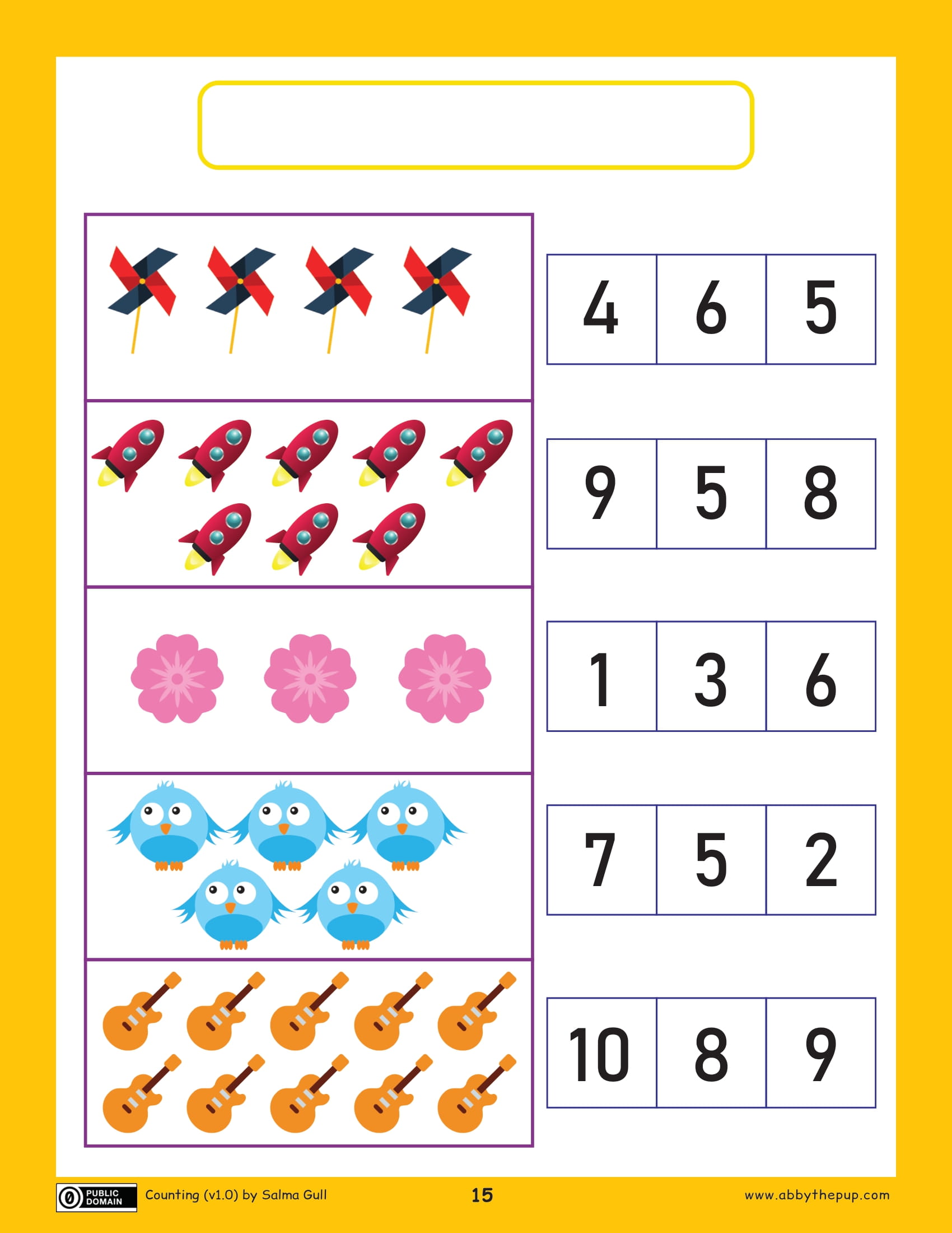 Count and Circle Worksheet | Free Printable Puzzle Games - Count Of The Number Of Trials Required To Achieve