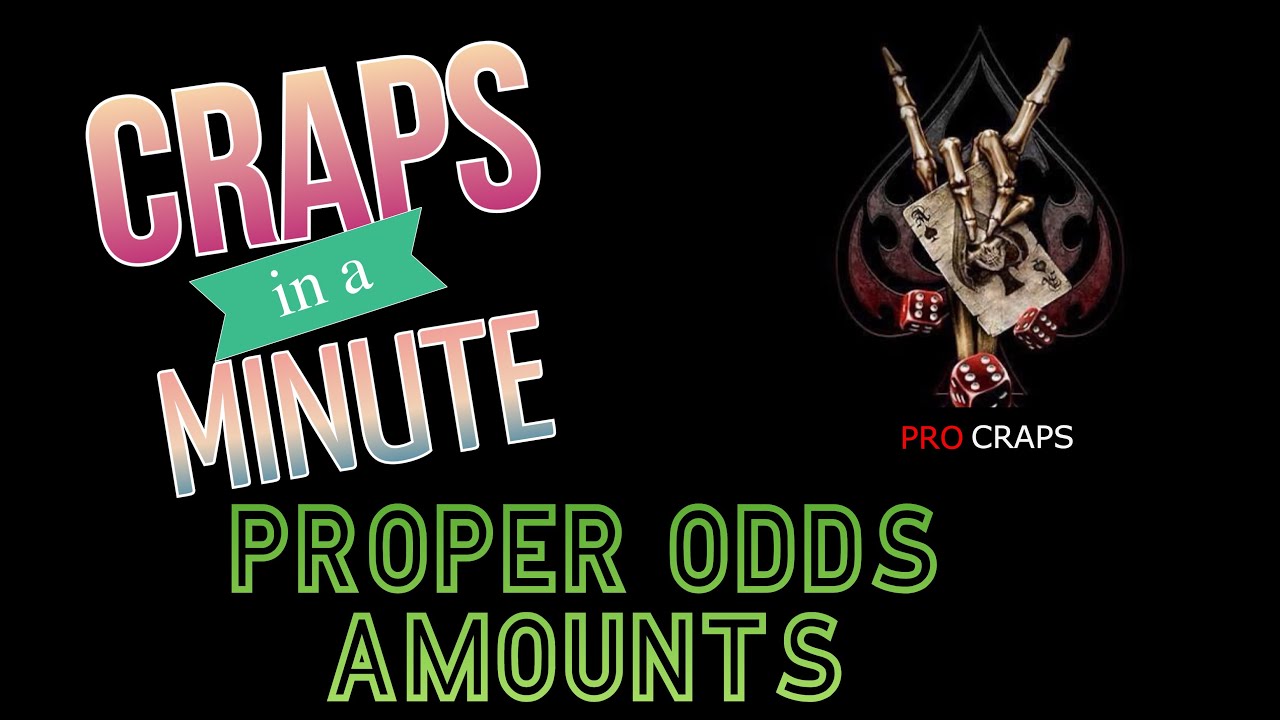 🕙 Craps in a Minute: Proper Pass Line Odds - YouTube - Craps Odds Bet Behind Pass Line