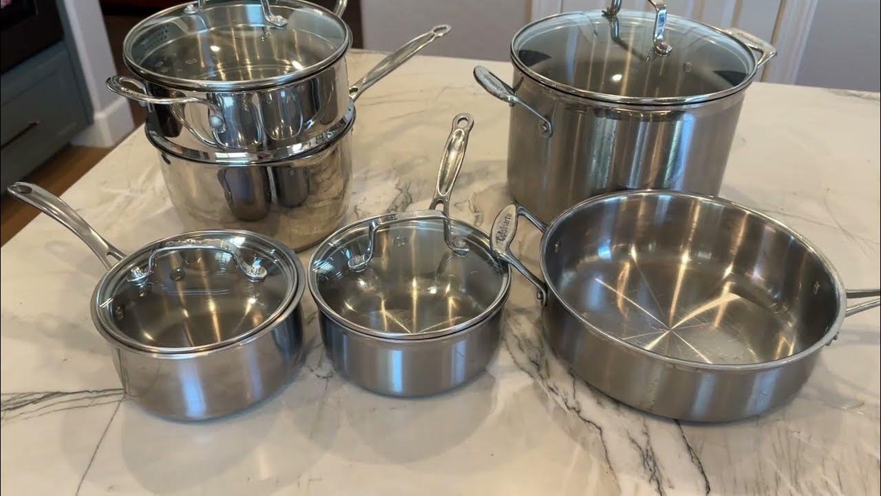 Cuisinart 11-Piece Cookware Set, Chef's Classic Stainless Steel - Cuisinart 11 Piece Professional Stainless Steel Set