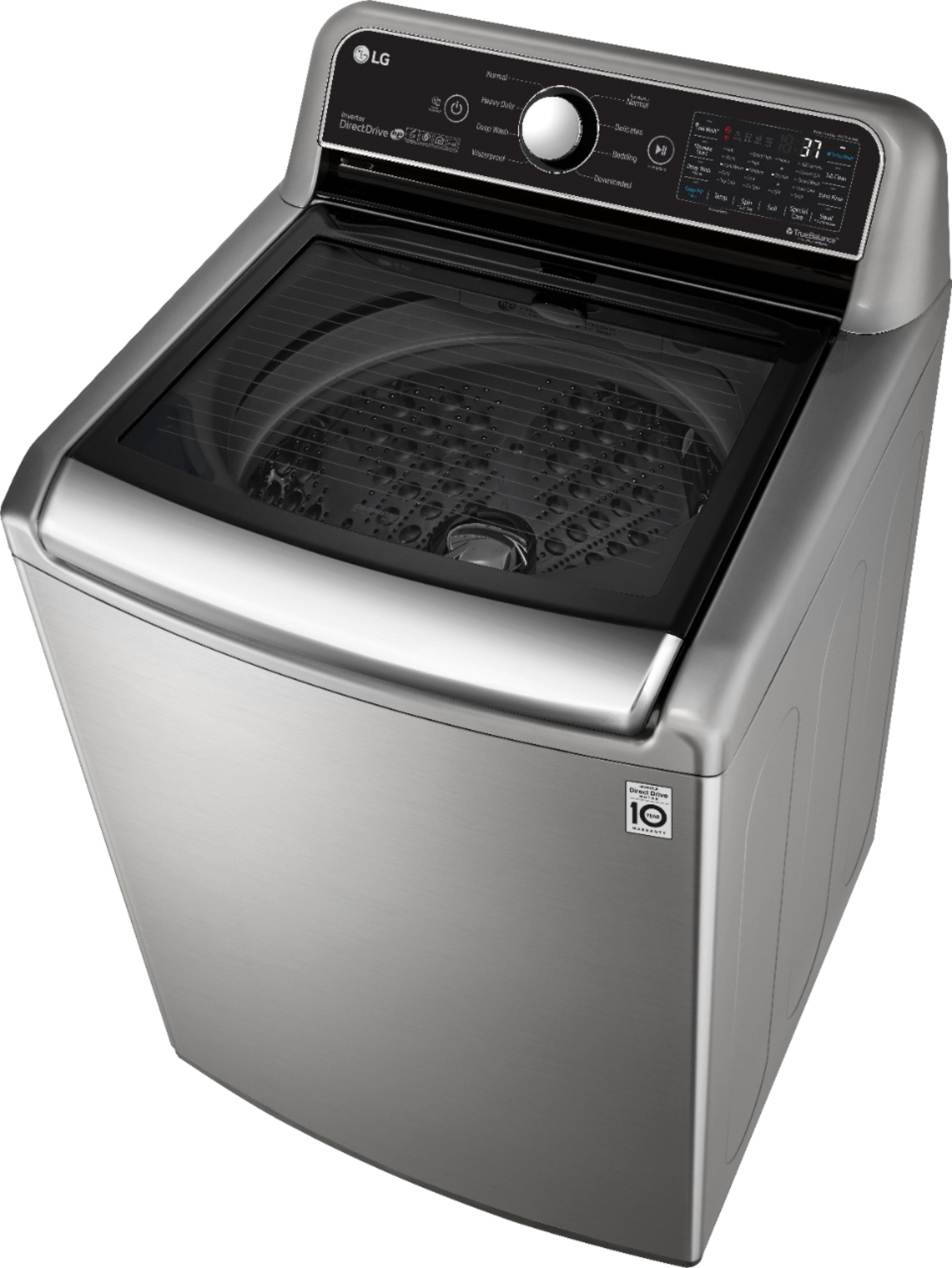 Customer Reviews: LG 4.8 Cu. Ft. High-Efficiency Top Load Washer with 4 - Washer And Dryer Sets At Best Buy