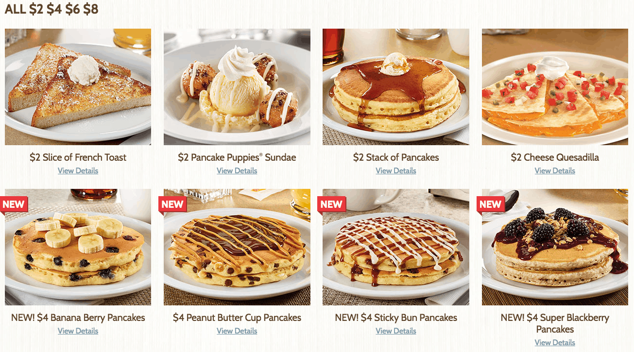 Denny's 2 4 6 8 Menu With Prices