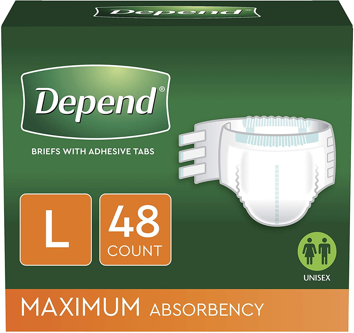 Depend Incontinence Protection with Tabs, Maximum Absorbency, L, 48 - Depends On Oxygen Delivery And Aerobic Mechanisms.
