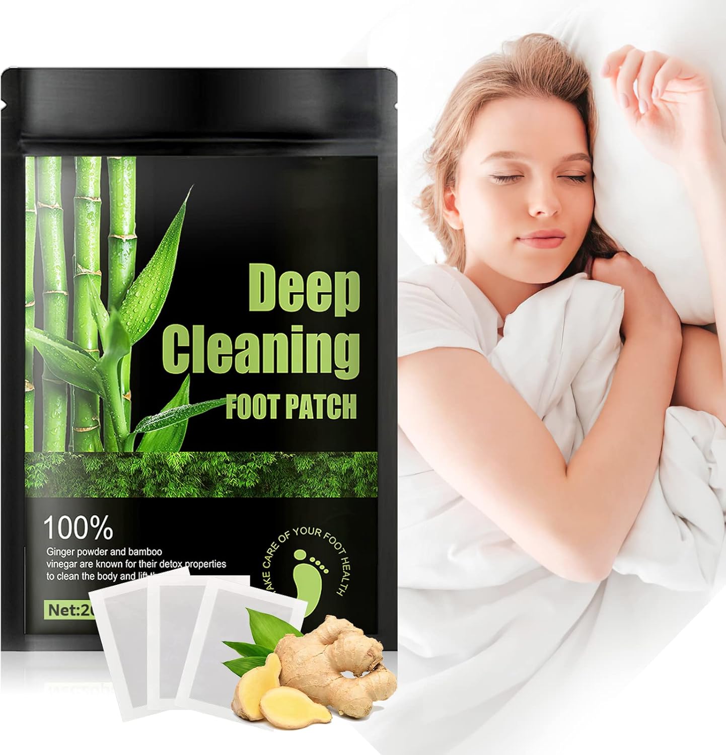 Detox Foot Patches, 20PCS Detox Foot Pads to Remove Toxins Clean Body - Cleansing Water Wellness And Weight Loss Center