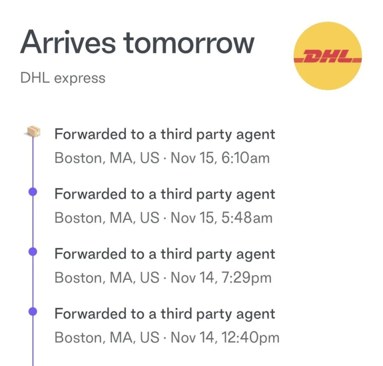 Forwarded To A Third Party Agent