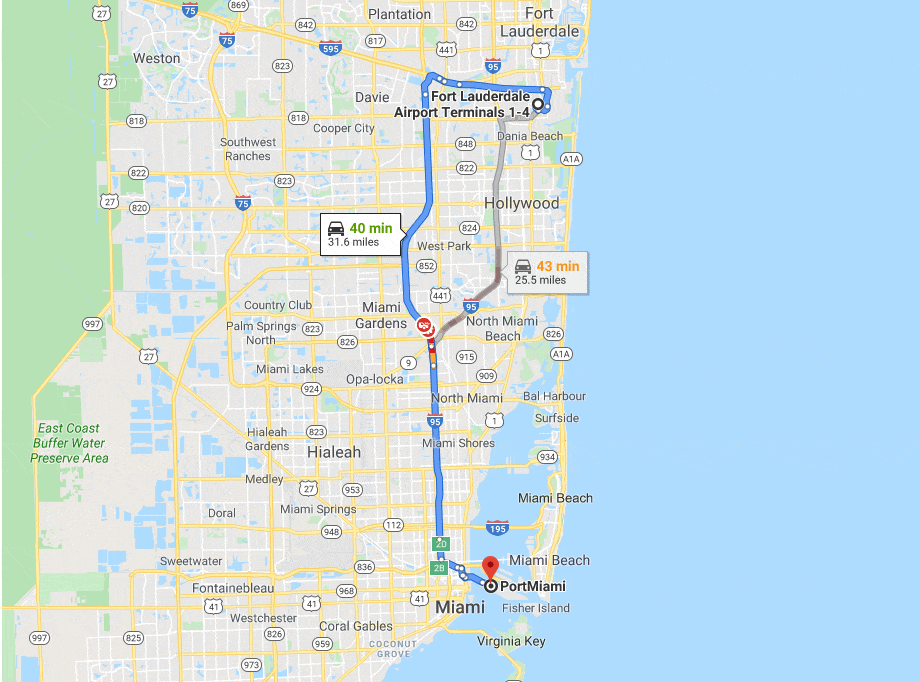 DHS Facial Recognition Tech in US Airports - How Far Away Is Fort Lauderdale From Miami