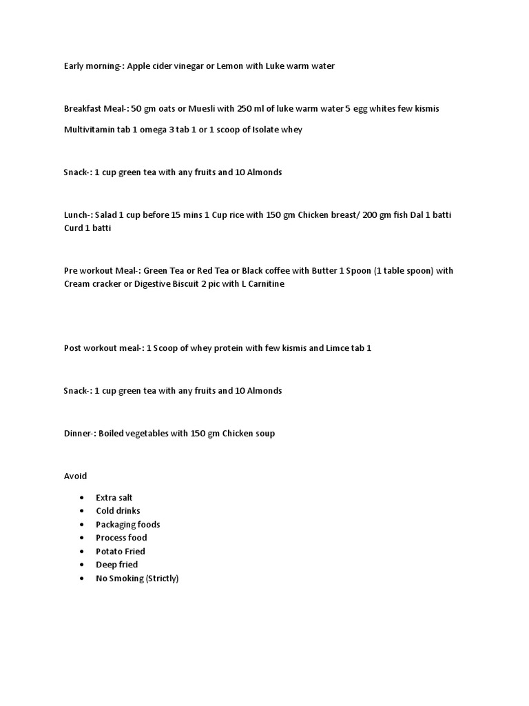 Original 3 Day Diet Plan Pdf Free Download