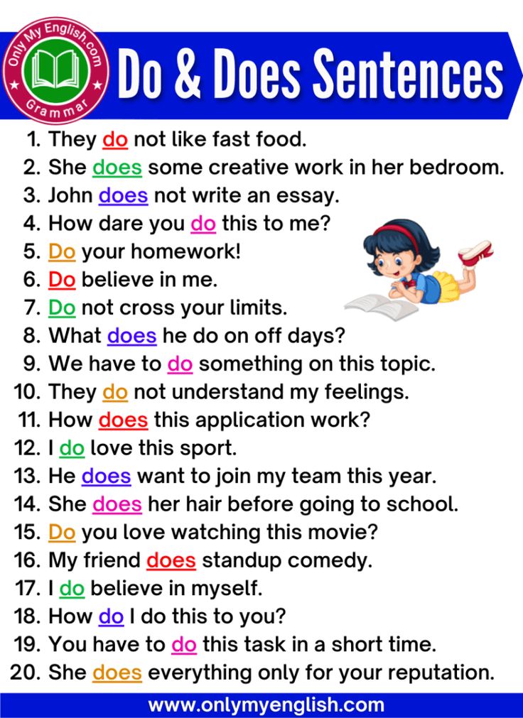Do and Does Sentences Examples | Sentence examples, English vocabulary - How Does Wesley Financial Group Cancel Timeshares