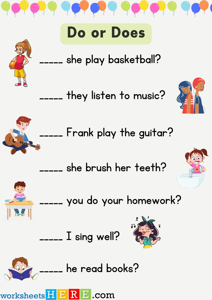 Do or Does Exercises with Answers PDF Worksheets For Students - When Does H And R Block Start Emerald Advance