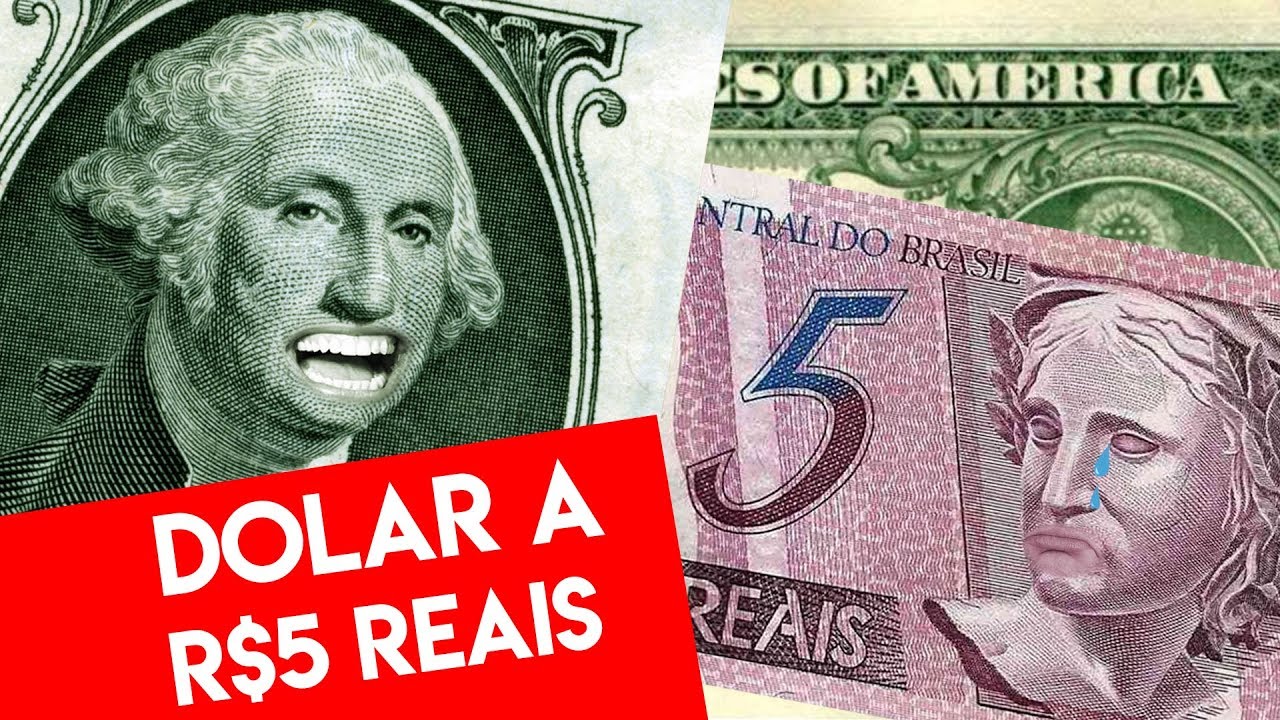 DÓLAR A R$5,00 REAIS - YouTube - 55 Milhoes De Dolares Em Reais