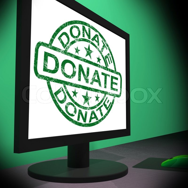 Donate Computer Showing Charitable | Stock image | Colourbox - Companies That Donate Computers To Nonprofit Organizations