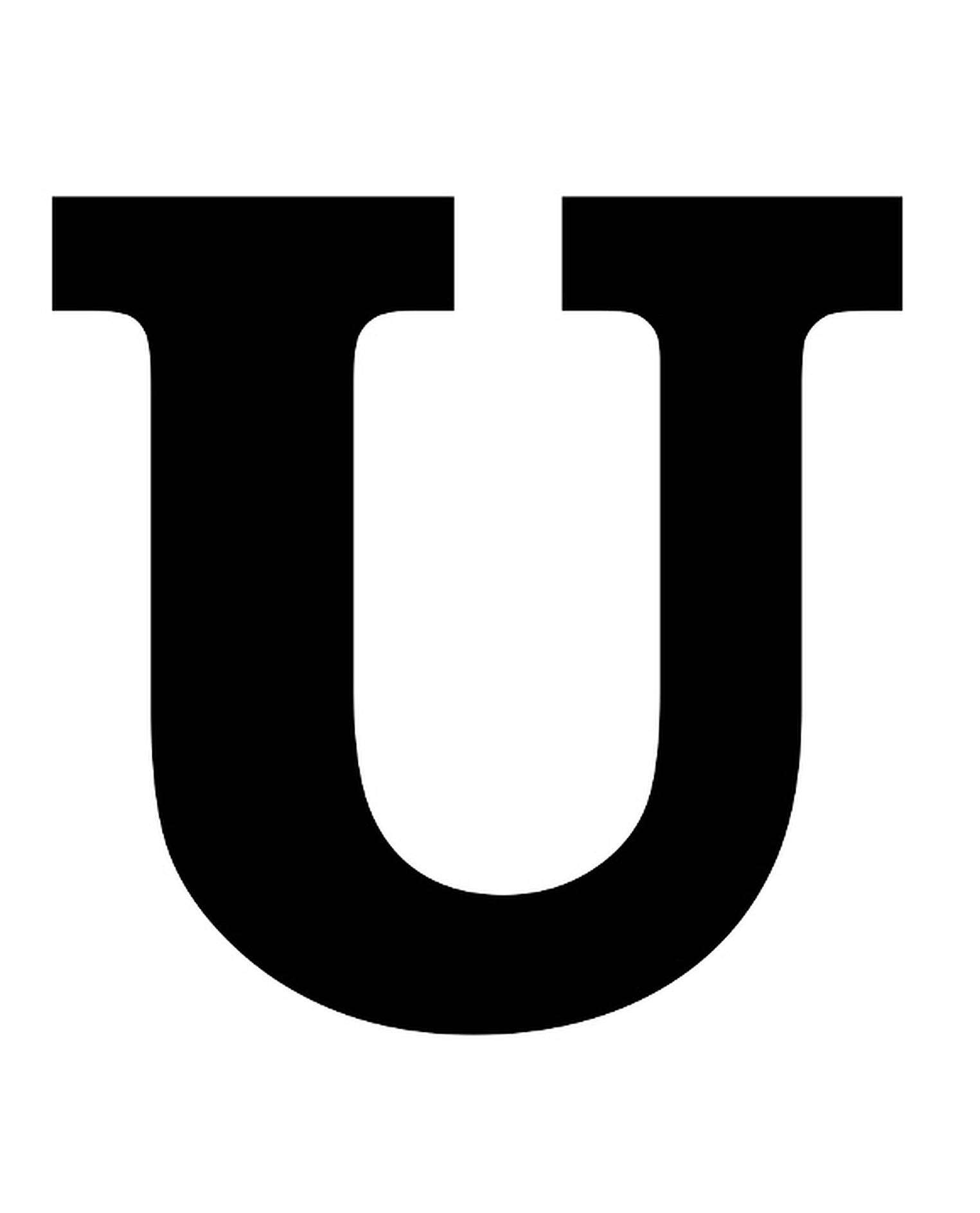 Download Bold Black Wooden Letter U Wallpaper | Wallpapers.com - U-swirl Frozen Yogurt & Rocky Mountain Chocolate Factory